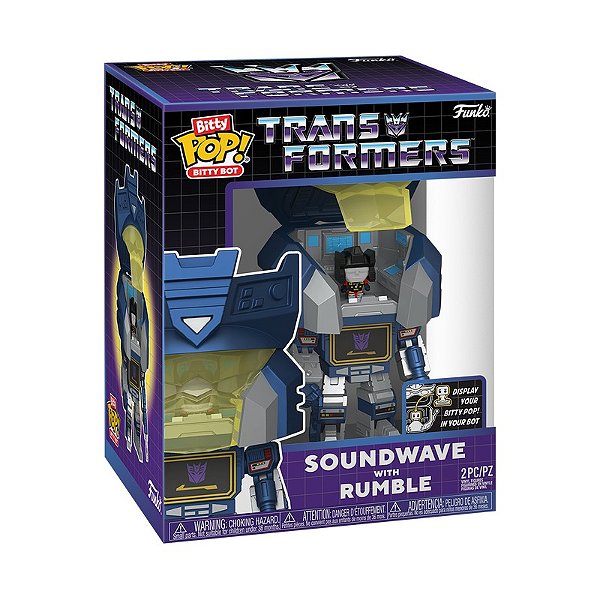 Funko Bitty Pop! Transformers Soundwave with Rumble Exclusivo