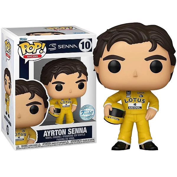 Funko Pop! Racing Senna Ayrton Senna 10 Exclusivo