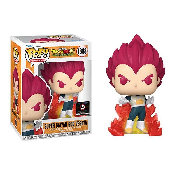 Funko Pop! Animation Dragon Ball Super Saiyan God Vegeta 1868 Exclusivo