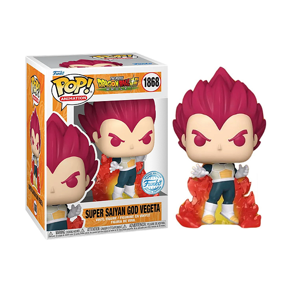 Funko Pop! Animation Dragon Ball Super Saiyan God Vegeta 1868 Exclusivo Glow Chase