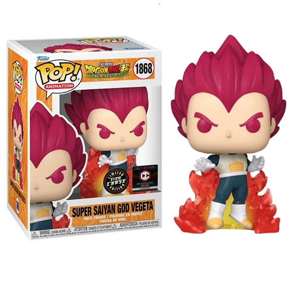 Funko Pop! Animation Dragon Ball Super Saiyan God Vegeta 1868 Exclusivo Glow Chase