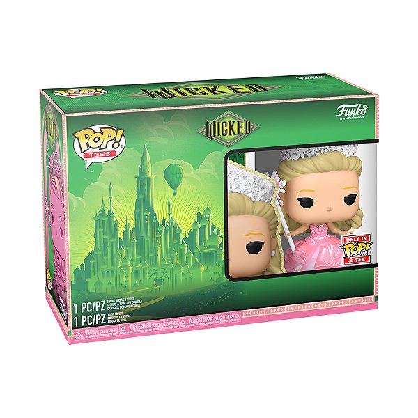 Funko Pop! Filme Wicked Glinda In Bubble Gown 1697 Exclusivo Pearlescent + Camiseta M