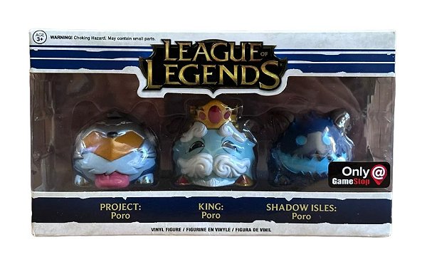 Funko Pop! Games League Of Legends Project Pop King Poro Shadow Isles Poro 3 Pack Exclusivo