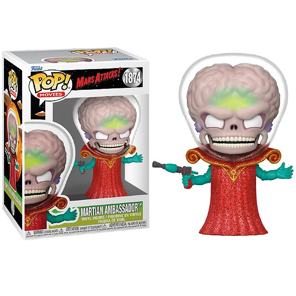 Funko Pop! Filme Mars Attacks / Marte Ataca Martian Ambassador 1874