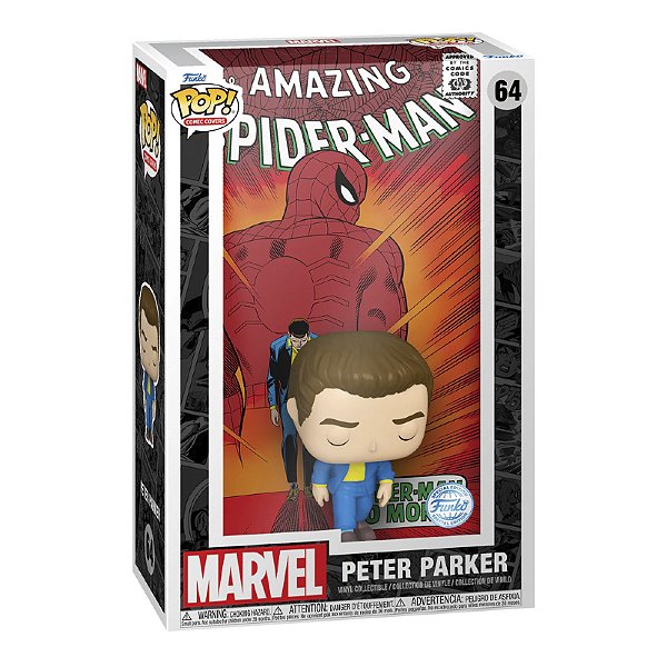 Funko Pop! Album Marvel Homem Aranha / Spider Man Peter Parker 64 Exclusivo