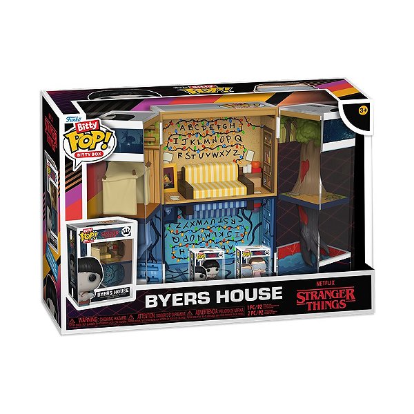 Funko Bitty Pop! Television Stranger Things Box Byers House + 2 Bitty Pop