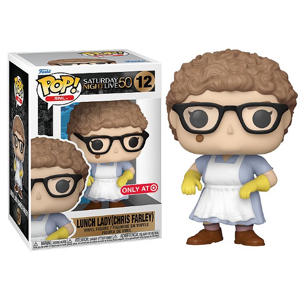 Funko Pop! SNL Saturday Night Live  Lunch Lady Chris Farley 12 Exclusivo