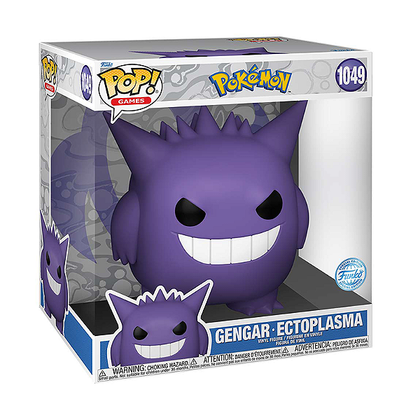 Funko Pop! Games Pokemon Gengar Ectoplasma 1049 Exclusivo 10 Polegadas