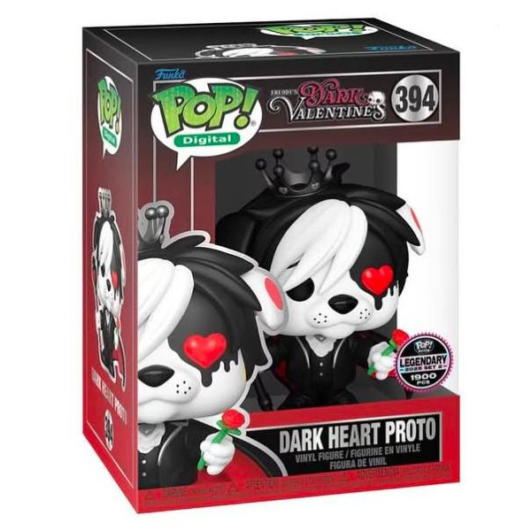 Funko Pop! Digital NFT Dark Valentines Dark Heart Proto 394 Exclusivo