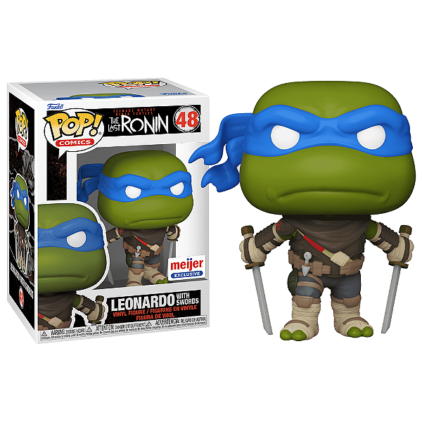 Funko Pop! Comics As Tartarugas Ninja Leonardo With Swords 48 Exclusivo