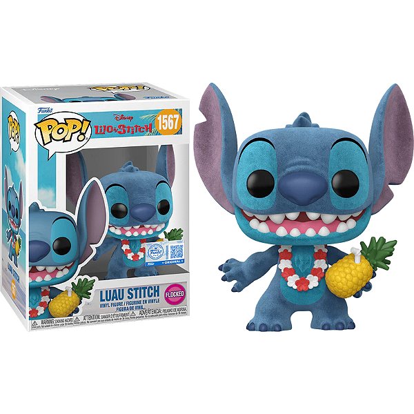 Funko Pop! Disney Lilo & Stitch Luau Stitch 1567 Exclusivo Flocked