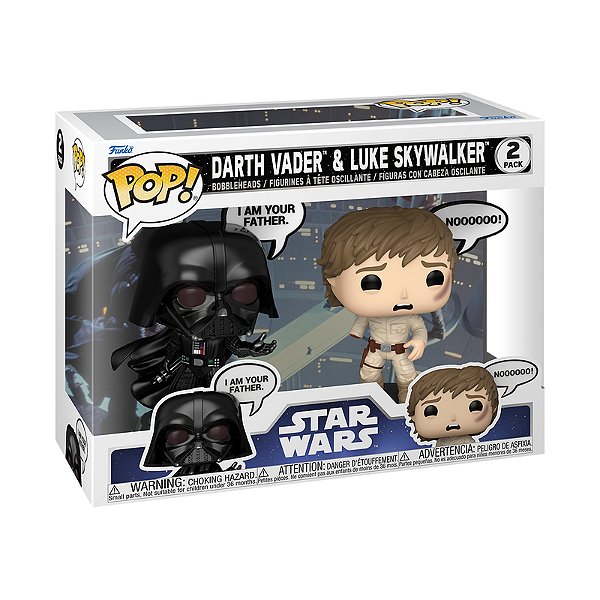 Funko Pop! Television Star Wars Darth Vader And Luke Skywalker 2 Pack