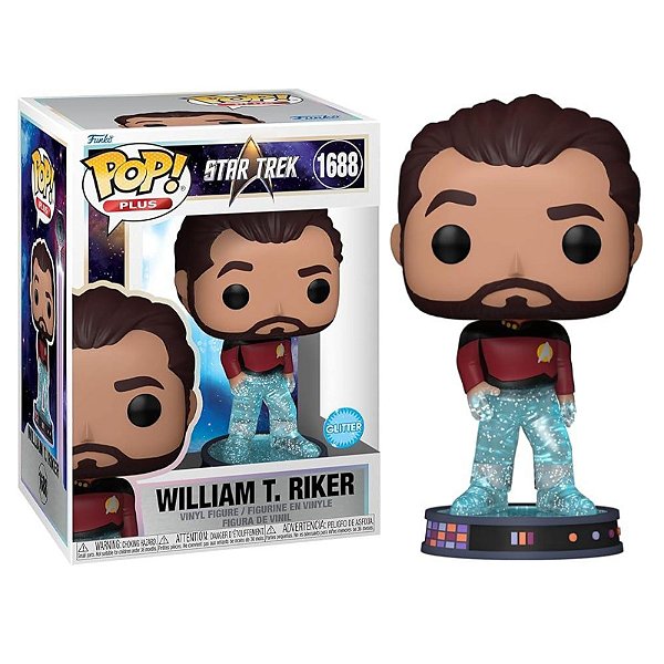 Funko Pop! Plus Star Trek William T. Riker 1688 Exclusivo Glitter