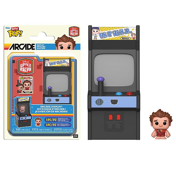 Funko Bitty Pop! Arcade Disney Detona Ralph Quebrando a Internet Wreck-It Ralph