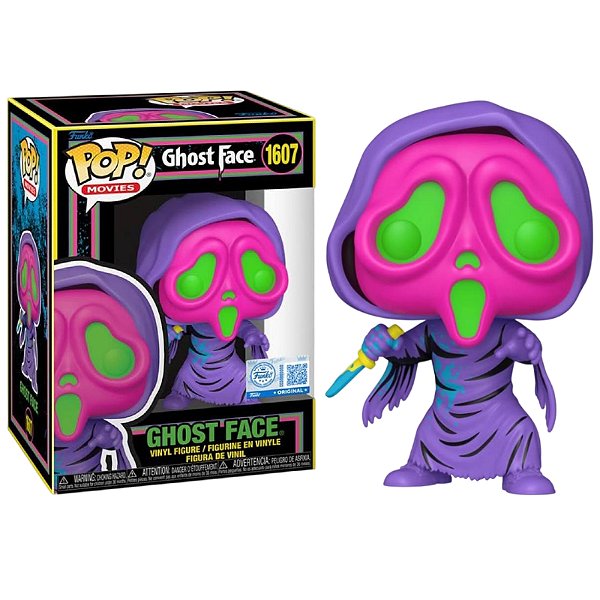 Funko Pop! Filme Terror Panico Ghost Face 1607 Exclusivo Blacklight