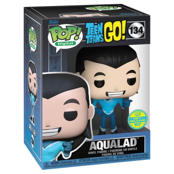 Funko Pop! Digital NFT DC Comics Teen Titans Go! Aqualad 134 Exclusivo