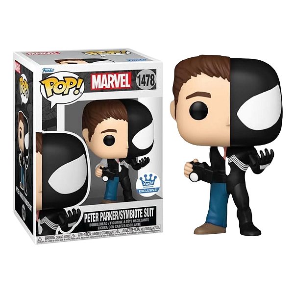 Funko Pop! Marvel Homem Aranha / Spider Man Peter Parker Symbiote Suit 1478 Exclusivo