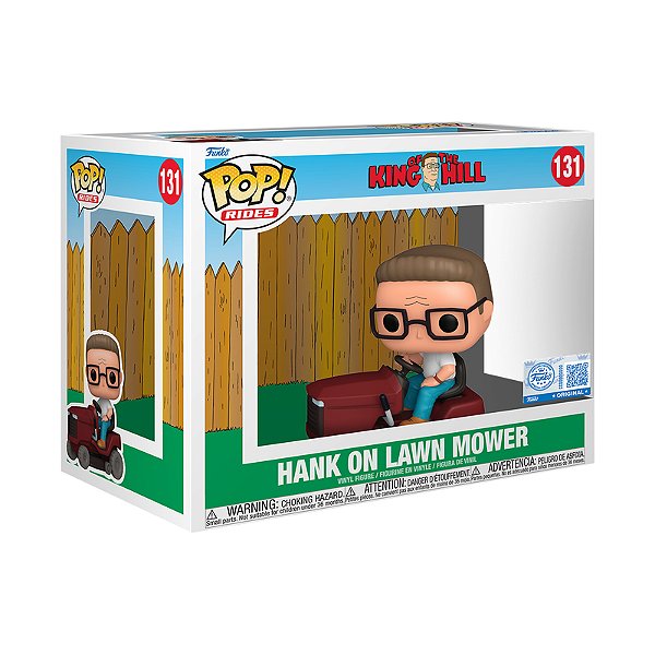 Funko Pop! Rides O Rei Do Pedaço / King Of The Hill Hank On Lawn Mower 131 Exclusivo