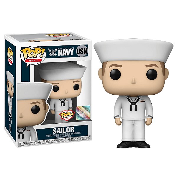 Funko Pop! Navy Militar Estados Unidos / Military US Navy Male Sailor USN Caucasian