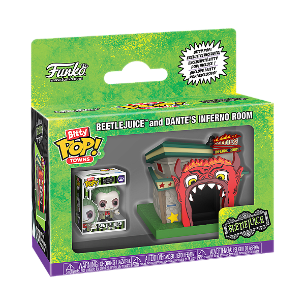 Funko Bitty Pop! Towns Filme Os fantasmas Se Divertem / Beetlejuice And Dantes Inferno Room