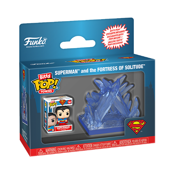 Funko Bitty Pop! Towns Dc Comics Superman And The Fortress Of Solitude