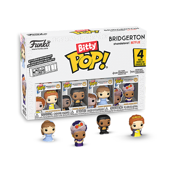 Funko Bitty Pop! Television Bridgerton Penelope Featherington Simon Basset Daphne Bridgerton Queen Charlotte 4 Pack