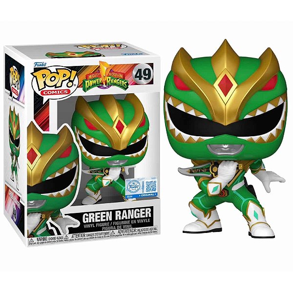 Funko Pop! Comics Power Rangers Green Ranger 49 Exclusivo