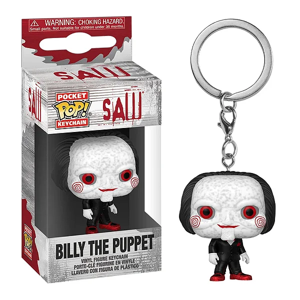 Funko Pop! Keychain Chaveiro Filme Terror Jogos Mortais / Saw Billy The Puppet