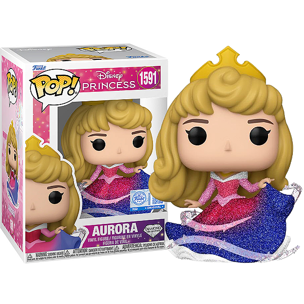 Funko Pop! Disney A Bela Adormecida Aurora 1591 Exclusivo Diamond