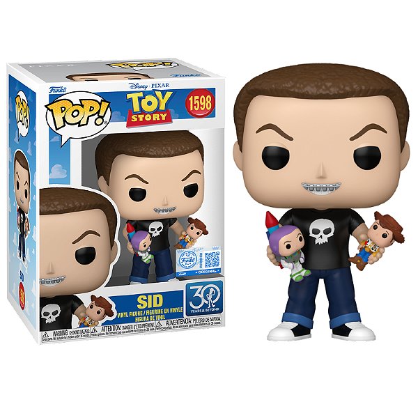 Funko Pop! Disney Filme Pixar Toy Story Sid 1598 Exclusivo