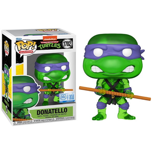 Funko Pop! Television As Tartarugas Ninja Donatello 1702 Exclusivo