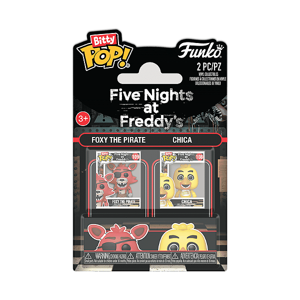 Funko Bitty Pop! Five Nights At Freddy's Foxy The Pirate + Chica 2 Pack