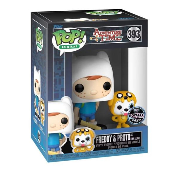 Funko Pop! Digital NFT Adventure Time Freddy & Proto As Finn And Jake 393 Exclusivo