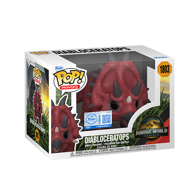 Funko Pop! Filme Jurassic World Diabloceratops 1803 Exclusivo