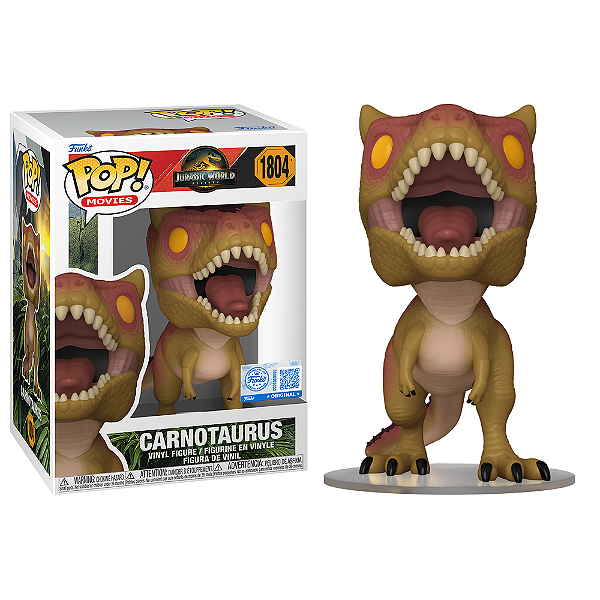 Funko Pop! Filme Jurassic World Carnotaurus 1804 Exclusivo