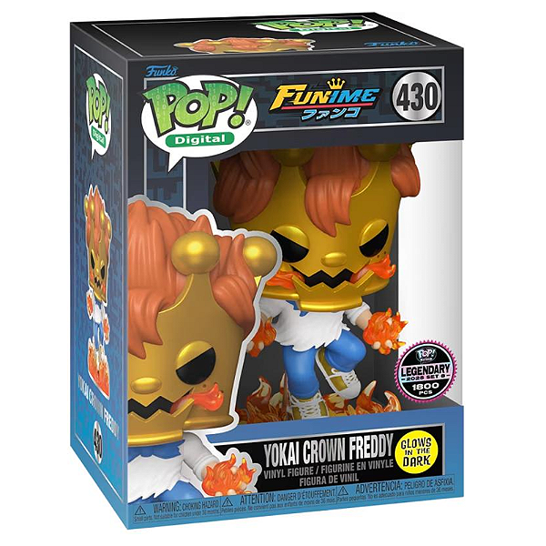 Funko Pop! Digital Funime Yokai Crown Freddy 430 Exclusivo Glow NFT 1800Pcs