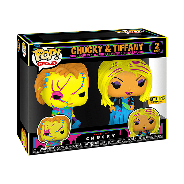 Funko Pop! Filme Bride of Chucky Chucky & Tiffany 2 Pack Exclusivo