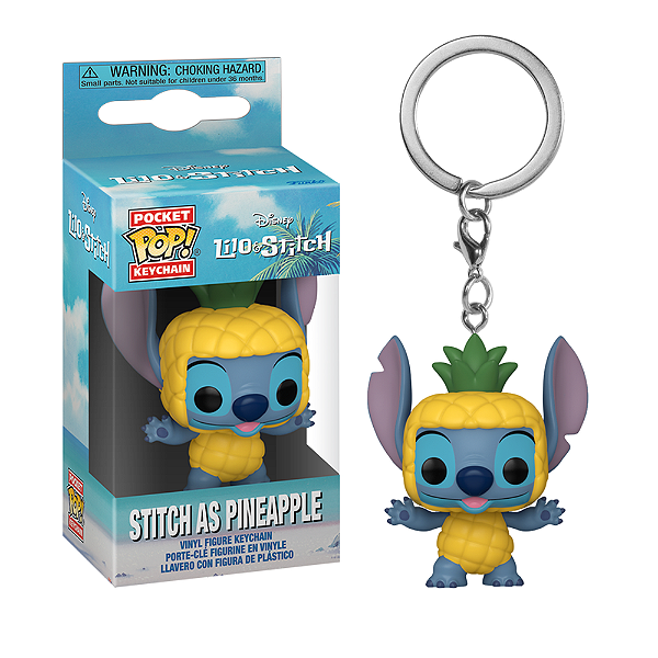 Funko Pop! Keychain Chaveiro Disney Lilo & Stitch Stitch As Pineapple