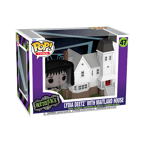 Funko Pop! Town Beetlejuice / Os Fantasmas Se Divertem Lydia Deetz With Maitland House 47