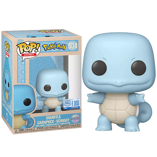 Funko Pop! Games Pokemon Squirtle 504 Exclusivo Soft Color