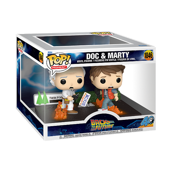 Funko Pop! Moment Filme De Volta Para O Futuro / Back To The Future Doc & Marty 1846