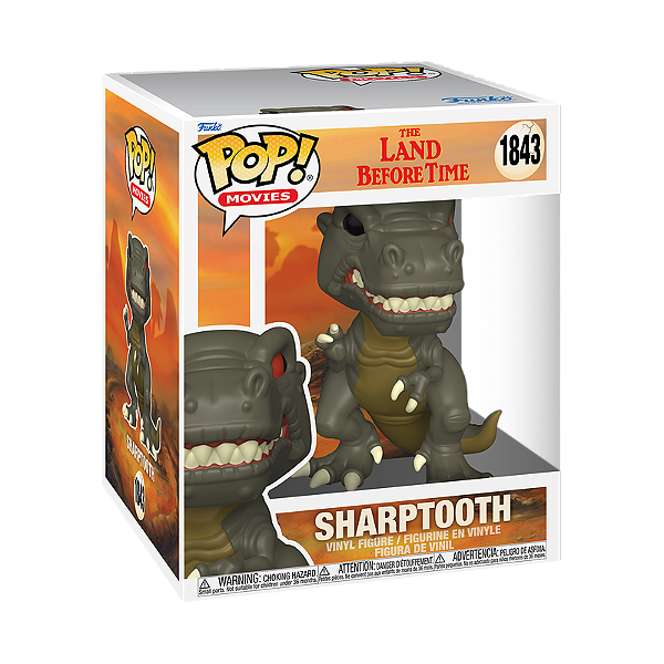 Funko Pop! Filme Em Busca Do Vale Encantado Sharptooth 1843