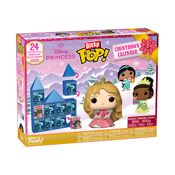 Funko Bitty pop! Calendar Advent Disney Holiday Natal Princesas 24 Pecas
