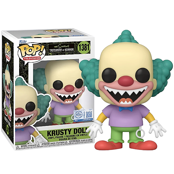 Funko Pop! Television Os Simpsons Krusty Doll 1381 Exclusivo