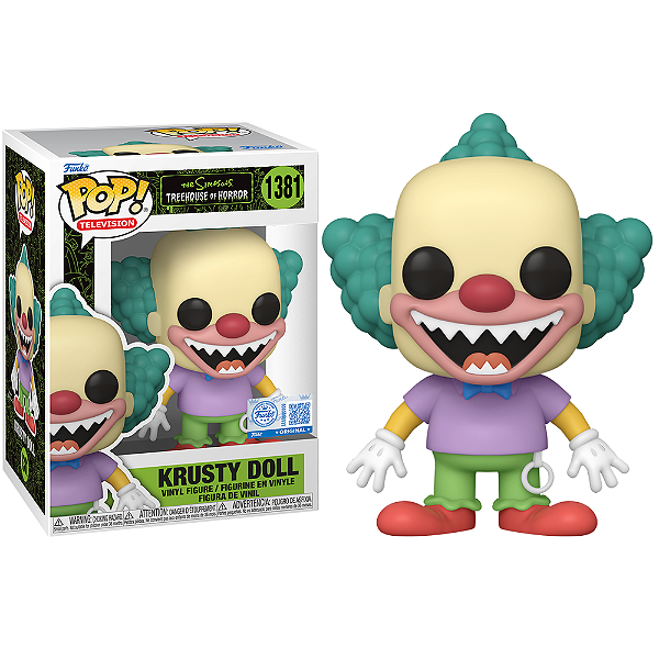 Funko Pop! Television Os Simpsons Krusty Doll 1381 Exclusivo