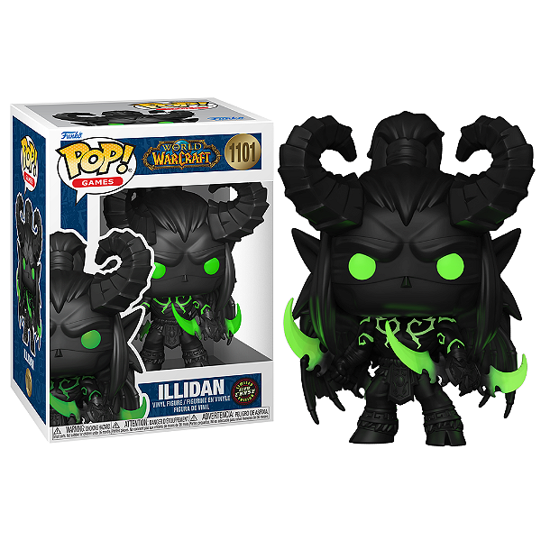 Funko Pop! Games World of Warcraft Illidan 1101 Exclusivo Glow Chase