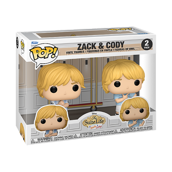 Funko Pop! Disney Zack & Cody Gêmeos em Ação Zack & Cody 2 Pack
