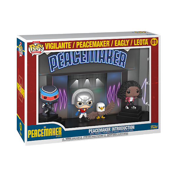 Funko Pop! Moment DC Comics Peacemaker Introduction Vigilante Peacemaker Eagly Leota 01