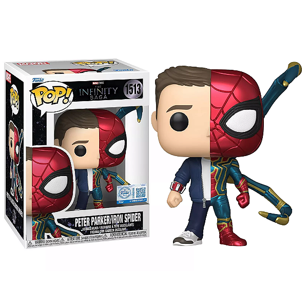 Funko Pop! Marvel Homem Aranha / Spider Man Peter Parker / Iron Spider 1513 Exclusivo