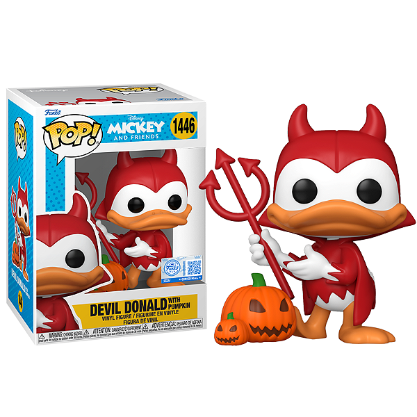 Funko Pop! Disney Mickey E Amigos Devil Donald With Pumpkin 1446 Exclusivo